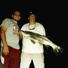 The snook are bitting 