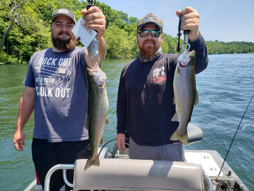 4 Taneycomo Lake trout over 20