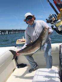 Happy Customers with there cobia.