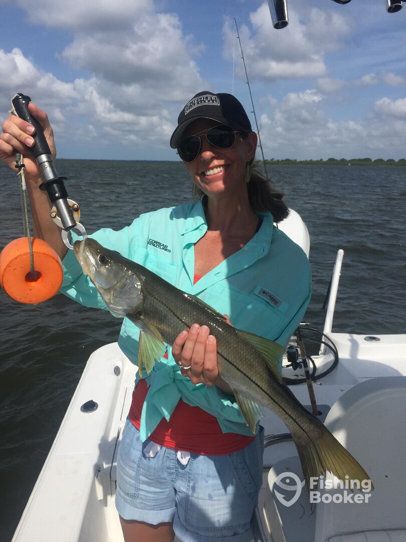 First snook she had ever caught!