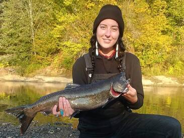 Bailey got her first ever Chinook!