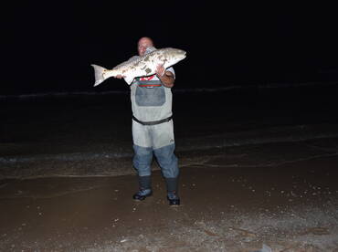 Nighttime bull redfish!