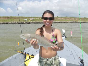 Cora with a redfish