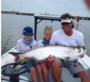 KIDS CATCH TARPON !!