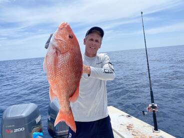 Big cobia and big red snapper. 