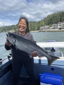 Another chinook from right in Vancouver Harbour
