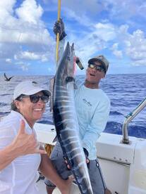 Wahoo Action in Bora Bora!