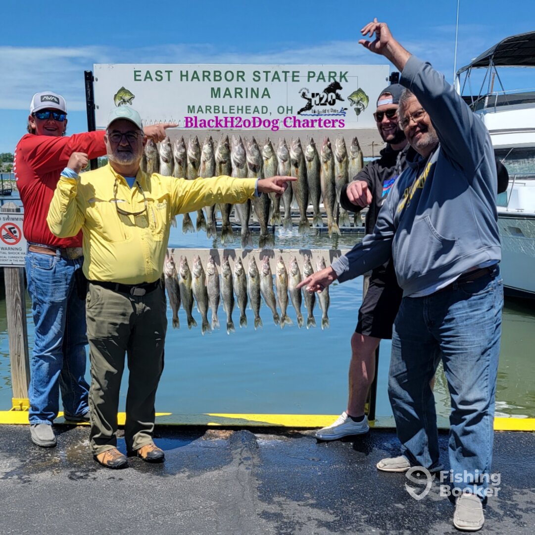 BlackH2oDog Charters Lake Erie Walleye