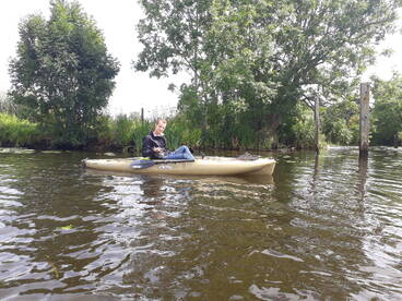 Kayakfishing on De Overijsselse Vecht