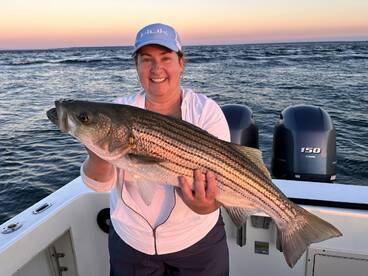 Date Night Striped Bass Trip