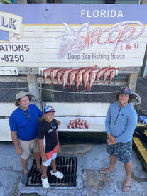 The vermillion snapper bite has been on 