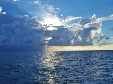 Rough seas and stormy skys last few days