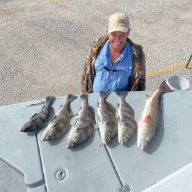 Limit of black drum and a redfish  