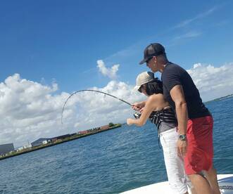 Hooked up! Fishing in San Juan.