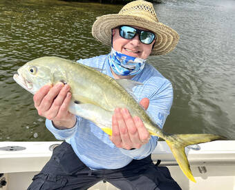 Chaz with a hard fighting Jack Crevalle. 