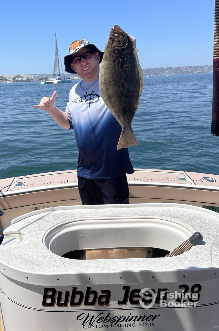 Nice Keeper Halibut; in the box.