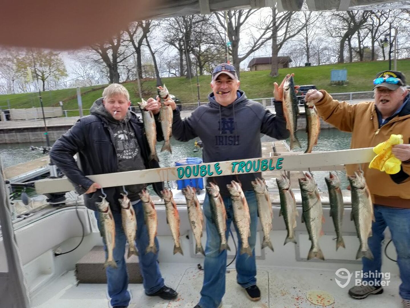 Fishing is hot and heavy in Kenosha Cohos have arr