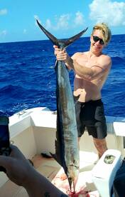 Caught a beautiful spearfish
