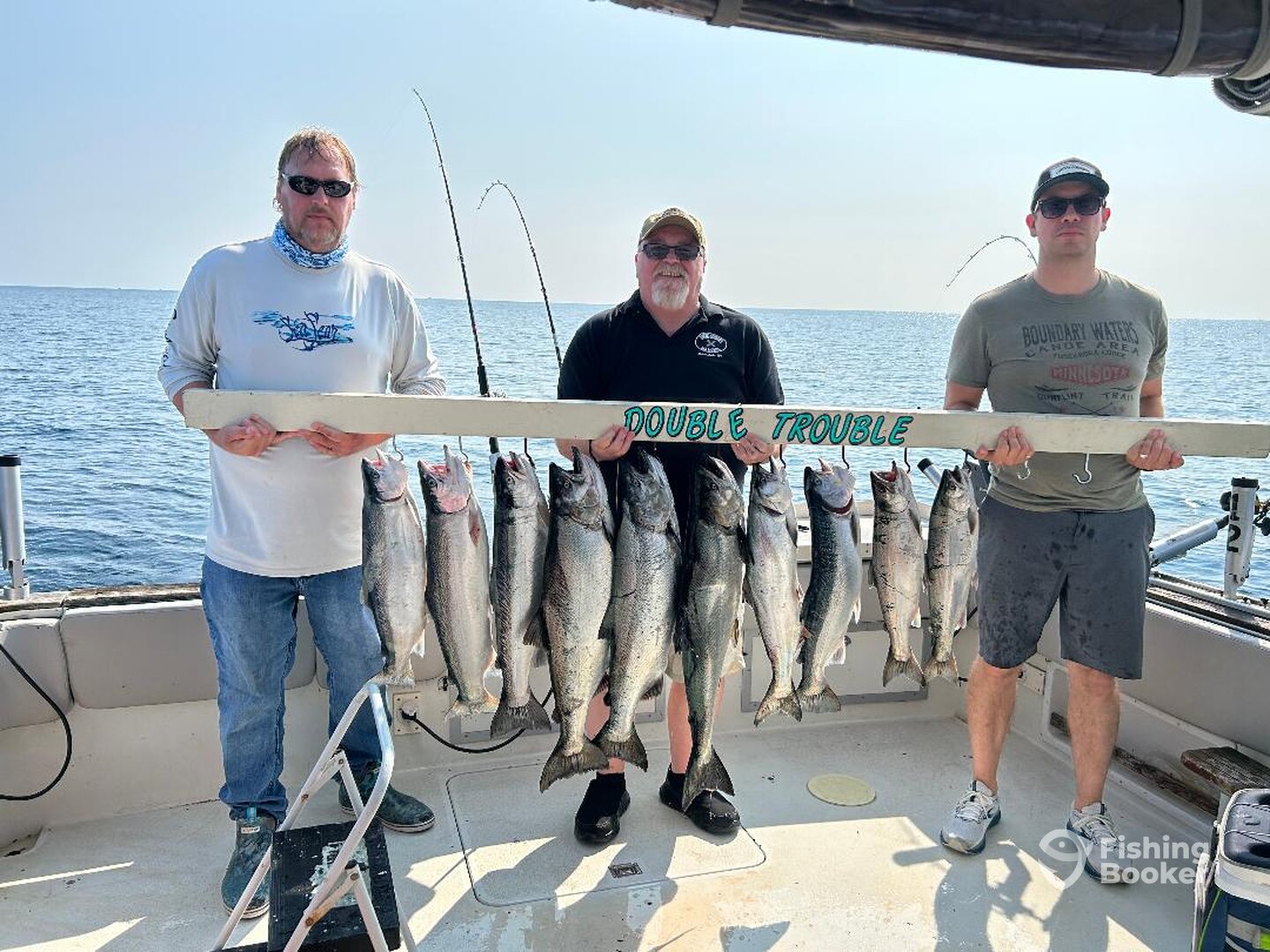George person in the middle caught a 29 pound king