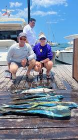 Amazing day full of big Mahi Mahis! 