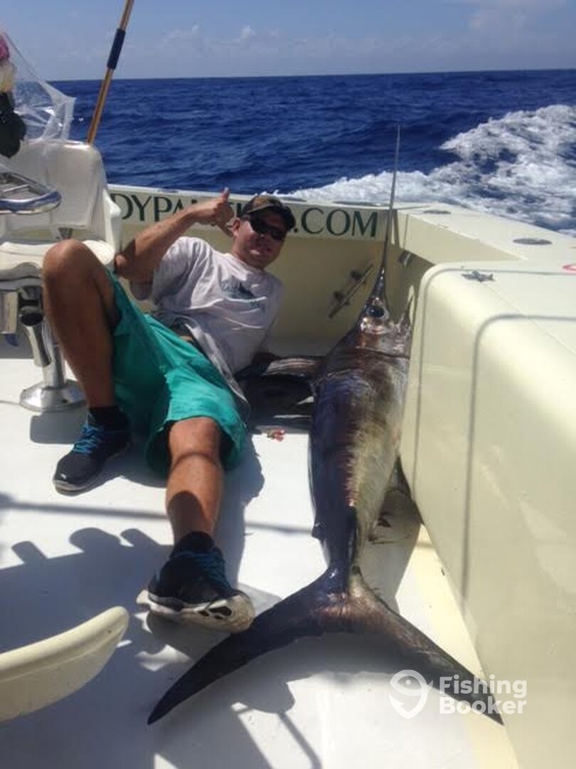 Daytime swordfish caught off fort lauderdale 1800 feet of water 