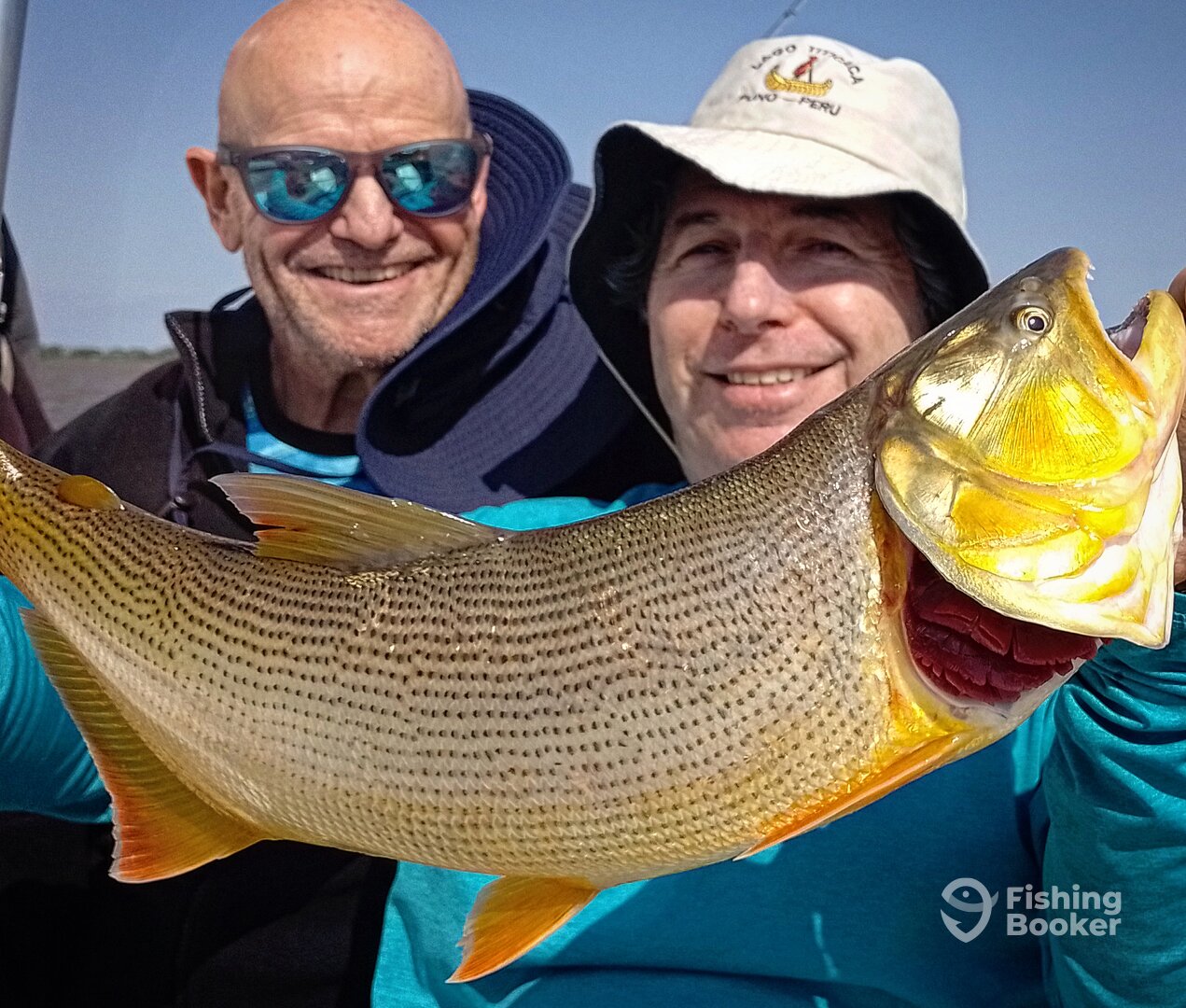 Friends fishinng day, with a lot of Golden dorado