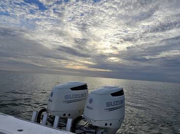 A beautiful sunrise as seen from offshore 