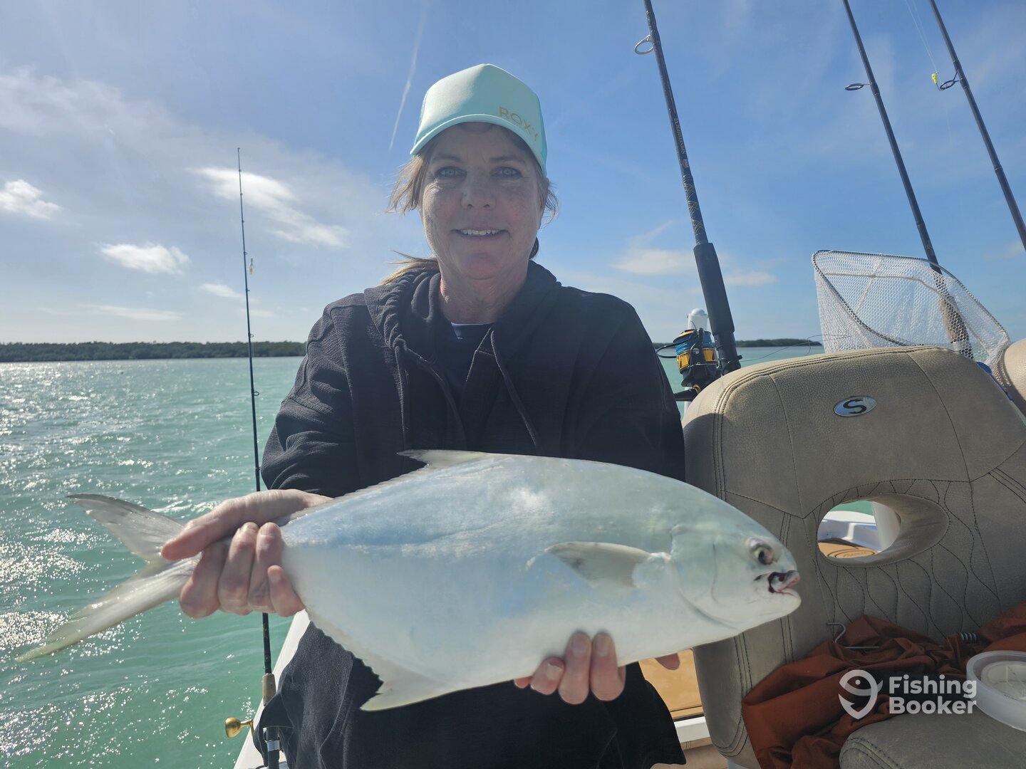Pompano biting