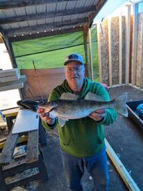 The walleyes are running in the Wolf Riv