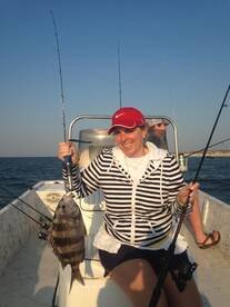 The sheepshead bite was OFF THE HOOK!!!