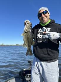 Birthday Bass with my client, Jonas Temp