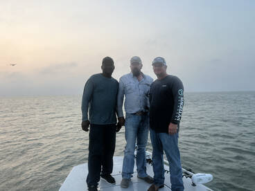 Fishing in the wind. 