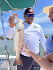 Red fish are chewing! 