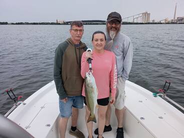 Redfish at Calaveras Lake 