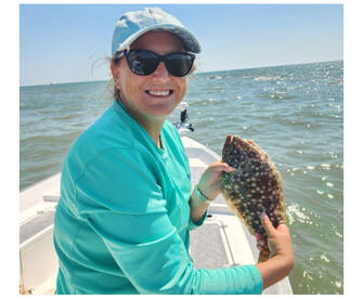 Flounder Redfish Sheepshead and Black Dr