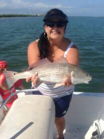 Kristi with a good red!