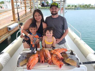 Great family fishing with Justin West.