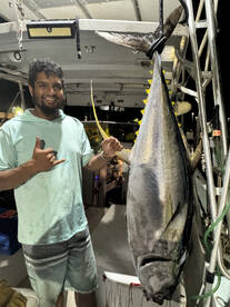 Big Tuna (140lb) and a Marlin in a 3h tr