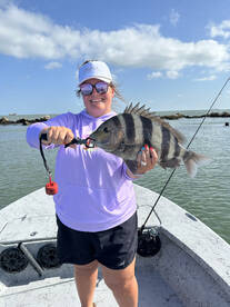 Sight casting Sheepshead and speckled tr