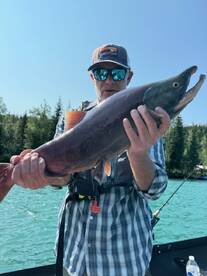 Salmon fishing is picking up