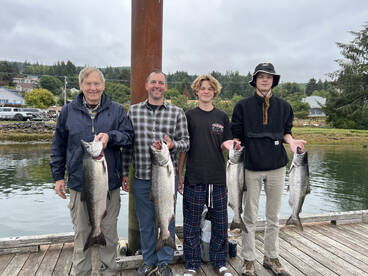 Salmon fishing fun