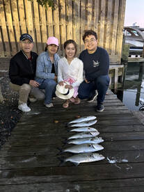 Flounder and more bluefish
