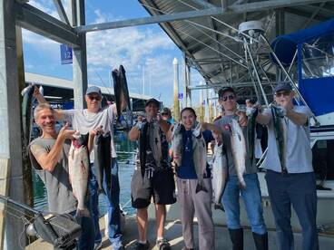 Great day of Salmon fishing  !