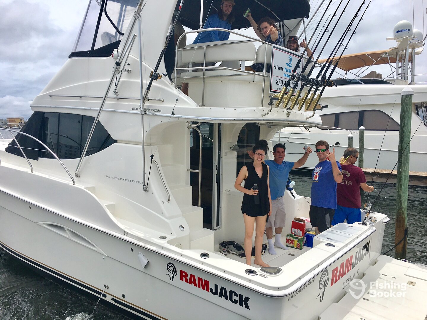 Private Yacht Ramjack heading out to fish with a lively crew!