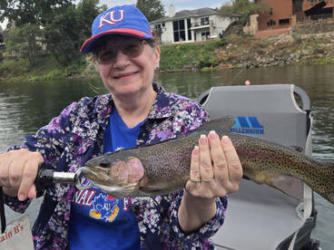 BIG Trout on Lake Taneycomo with Captain