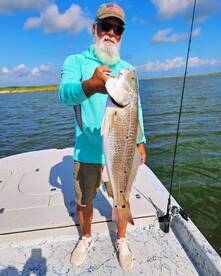 Redfish and Black dum are plentiful 