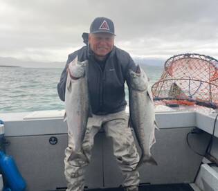 Great Saltwater King Salmon fishing