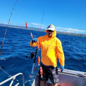 Bottom fishing is always fun .