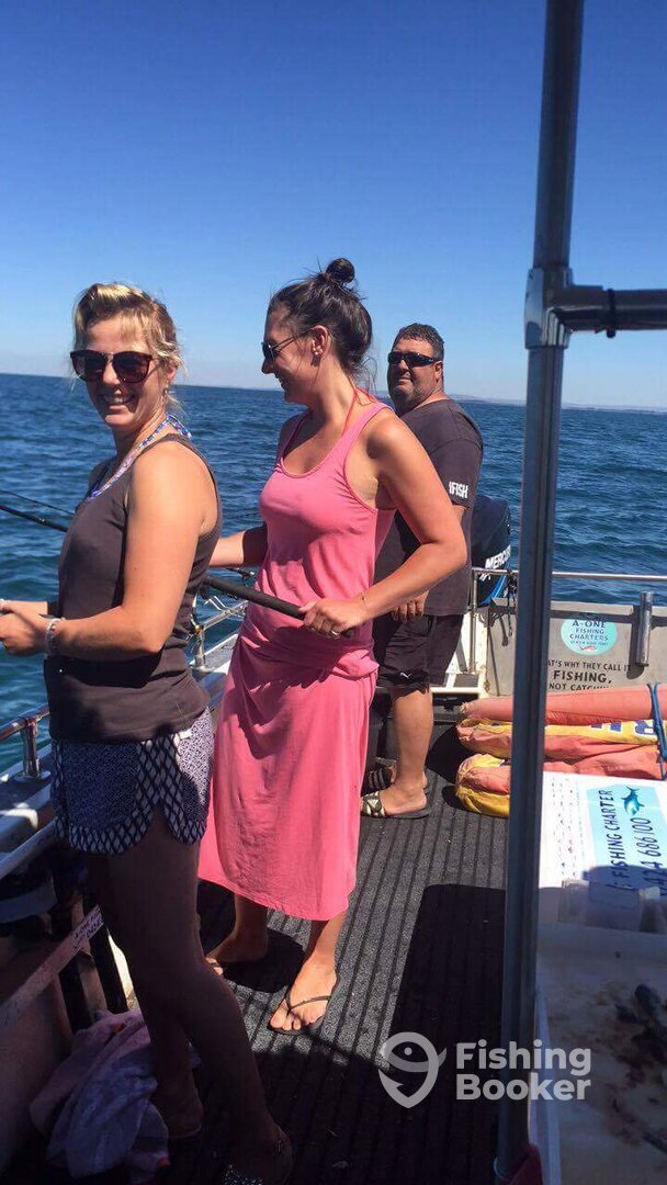 The girls enjoying the patches of sunshine we did get!