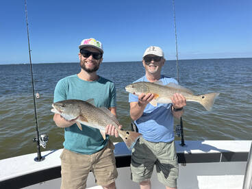 Big redfish are schooled up 
